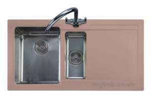 Rangemaster Sinks -  Cubix Gemini N/stn 15b Rhd Latte And Ap