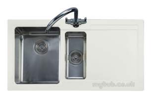 Rangemaster Sinks -  Cubix Gemini N/stn 15b Rhd White And Ap