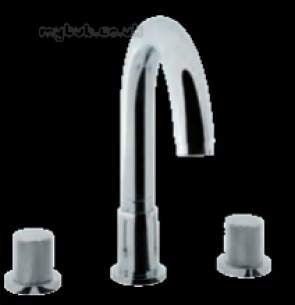 Eastbrook Brassware -  31.0307 Prado Cylinder 3 H Bath Fillr Ch