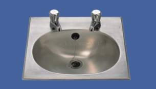 Sissons Stainless Steel Products -  Hb3 D20167n 420 X 400mm Inset Basin Ss