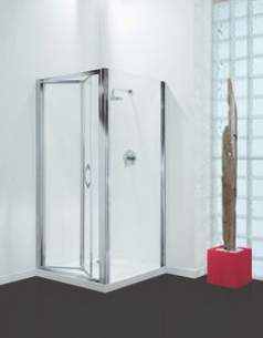 Coram Premier Shower Enclosures -  Coram Premier 900mm Bi-fold 1900 Ch/cl