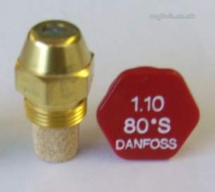 Danfoss Nozzles Burner Spares -  Danfoss H04310b Oil Nozzle 1.10x80 Deg S