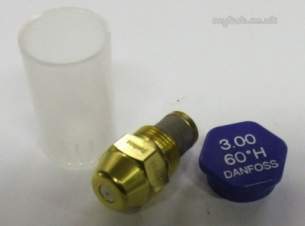 Danfoss Nozzles Burner Spares -  Danfoss H04520w Oil Nozzle 3.00x60 Deg H