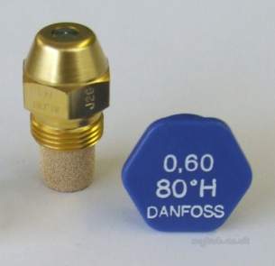 Danfoss Nozzles Burner Spares -  Danfoss H04604f Oil Nozzle 0.60x80 Deg H