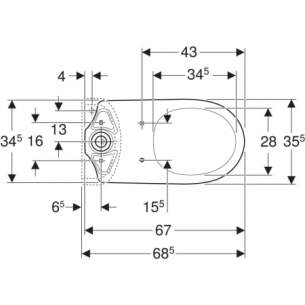 Geberit Sanitaryware -  Geberit Selnova Cc Wc Semi Shroudedho 501.042.00.6