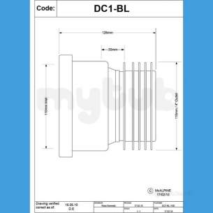 Mcalpine W C Connectors -  Mcalpine Dc1-bl Drain Connector 110mm