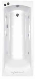Eastbrook Baths -  19.001 Delta 1700x700 5mm 6 Jet Chrome Plated W/pol