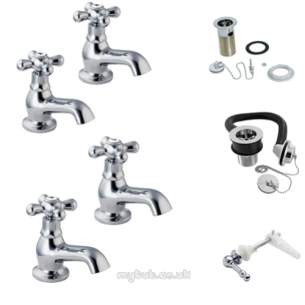 Deva Brassware -  Deva Pbp01 Regency Bath Taps Pack Cp