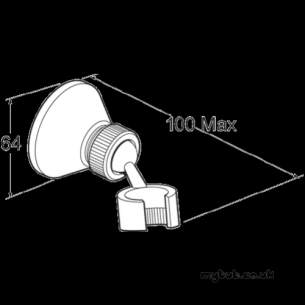 Deva Showering -  Deva Ska215 Shower Wall Bracket