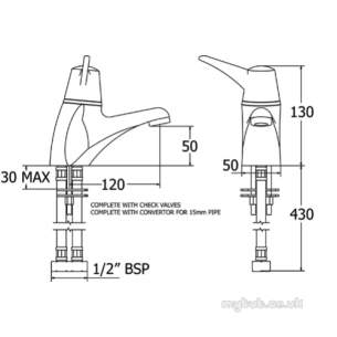 Deva Showering -  Sequential Thermostatic Basin Mixer