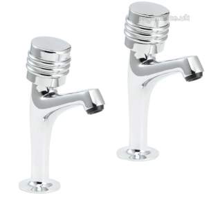 Deva Brassware -  Deva Solerno Sink Taps Pair Chrome Plated Sole103