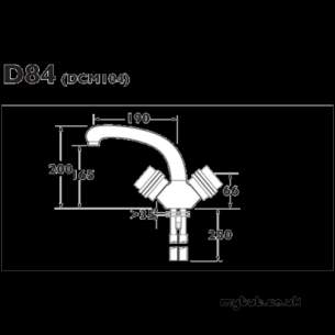 Deva Brassware -  Deva Sole104 Solerno Mono Sink Mixer Cp
