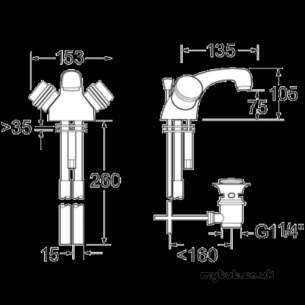 Deva Brassware -  Deva Solerno Mono Basin Sink Mixer