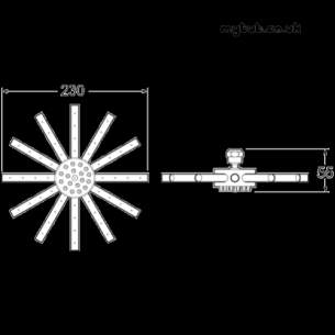 Deva Brassware -  Deva Star Shower Head Chrome Plated Ssr1