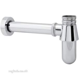 Deva Brassware -  Deva 1.25 Inch Bottle Trap And Wall Ext Cp