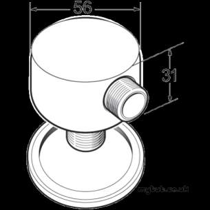 Deva Brassware -  Deva Wall Unio Elbow For Conc Showers Cp