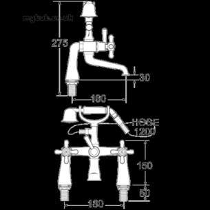 Deva Brassware -  Deva Regency Pillar Mount Bsm Gp