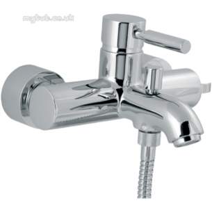 Deva Brassware -  Deva Vsn106 Vision Wall Mounted Bath Shower Mixer Cp