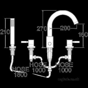 Deva Brassware -  Deva Vision 4th Bath Shower Mixer