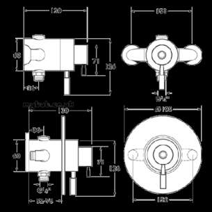 Deva Showering -  Vision Concentric Thermo Exp And Conc Shower