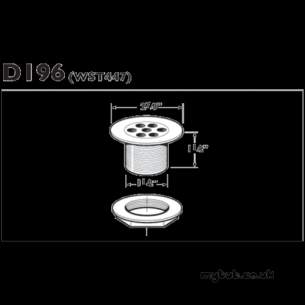 Deva Wastes -  Deva Wst477 1 5 Inch Shower Waste 2 5 Inch Tail Cp