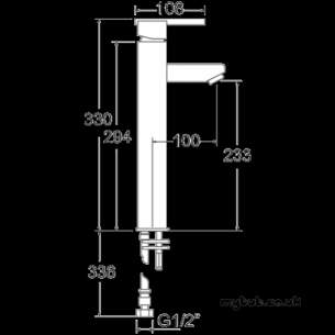 Deva Brassware -  Deva Zon113 Zonos Ext Mono Basin Mixer Cp