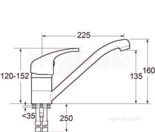 Deva Brassware -  Deva Adore171 Adore Mono Sink Mixer Cp-special