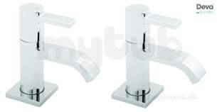 Deva Brassware -  Deva Linx101 Basin Taps Cp