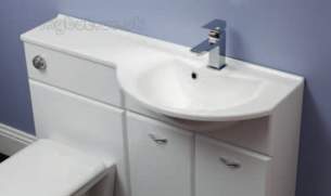 Eastbrook Sanitary Ware -  51.003 Diamante Cast Top Left Hand White