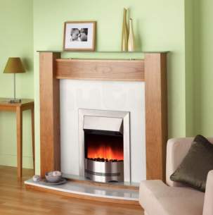 Dimplex Electric Fires -  Dimplex Elda Optiflame Fire S/steel