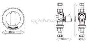 Cistermiser Flush Control Valve -  Direct Flush Discreet Sensor Per Bowl
