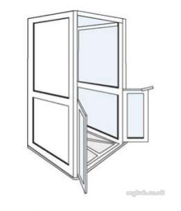 Akw Medicare Products -  23012l Standalone Cubicle 1000 X 1000 Left Hand Plus