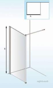 Akw Medicare Products -  Lb00105 Showr Screen 700mm X 1950mm Lh/rh