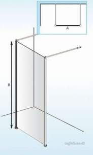 Akw Medicare Products -  Lb00111 F/s Shower Screen 900mm X 1950mm