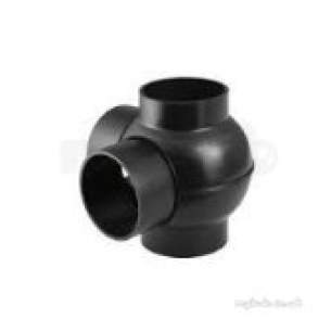 Geberit Hdpe Range 32mm To 315mm -  Hdpe 110mm X 90mm Double Branchball 180d 367.280.16.1