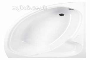 Eastbrook Baths -  23.2381r Dove Offset 1550 X 950 Right Hand Wh
