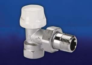 Hattersley Radiator Valves -  Hnh 3300ls Angle Lockshield Rad Valve 15