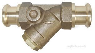 Pegler Push and Press General Valves -  Pegler Ps913 Press Bronze Y Strainer 22
