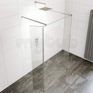 Kudos Enclousures and Screens -  Ultimate 2 8mm Hinge Deflector Panel Lh
