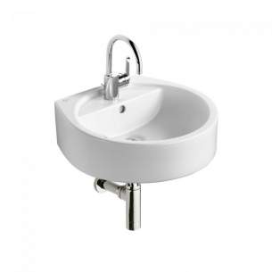 Ideal Standard Luxury -  Ideal Standard White E0007 500mm One Tap Hole Basin White