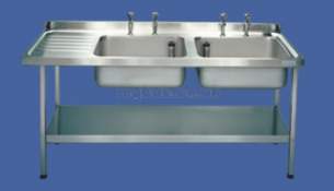 Sissons Stainless Steel Products -  E20616l 1800 X 650 Dbsd Left Hand Catering Sink Ss