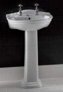 Eastbrook Sanitary Ware -  Eastbrook Tamarind 560 Basin Two Tap Holes Wh