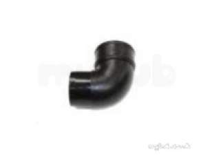Polypipe Elegance Range -  Elegance C/i Effect 90 Degree D/pipe Bend Bk