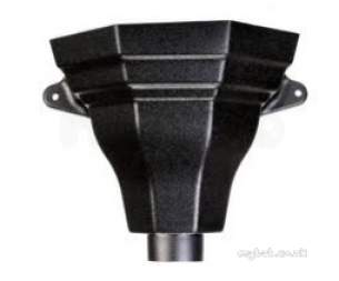 Polypipe Elegance Range -  Elegance C/i Effect Decorative Hopper Bk