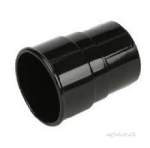 Polypipe Elegance Range -  Elegance C/i Effect Downpipe Socket Bk