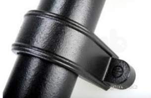 Polypipe Elegance Range -  Elegance C/i Effect Downpipe Clip Bk