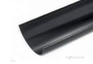 Polypipe Elegance Range -  Elegance C/i Effect Gutter 2m Bk