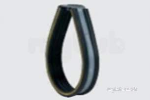 S M L Soil -  125mm Hanging Bracket Pre Galv Plus Rubber Soil