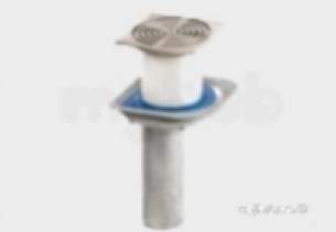 Harmer Roof Outlets -  Mini Bal Outlet Squ Bzl And Gra Ss 200mm