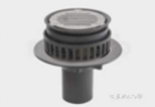 Harmer Roof Outlets -  Ci Rf Outlet Med Sump V Spgot Circ Fg